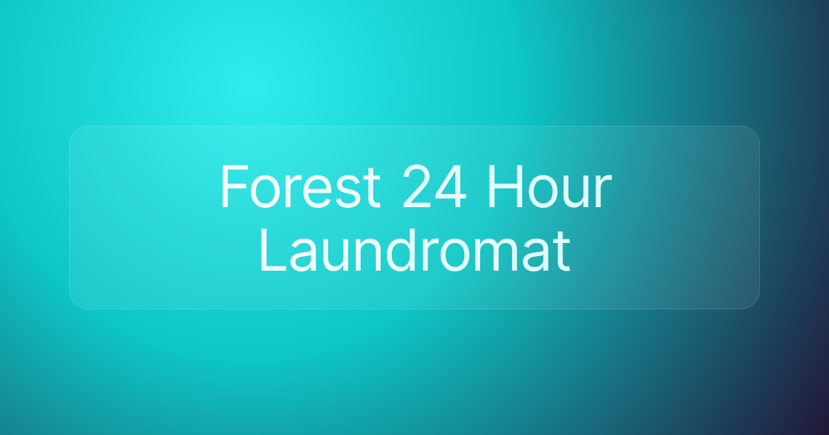 Forest 24 Hour Laundromat