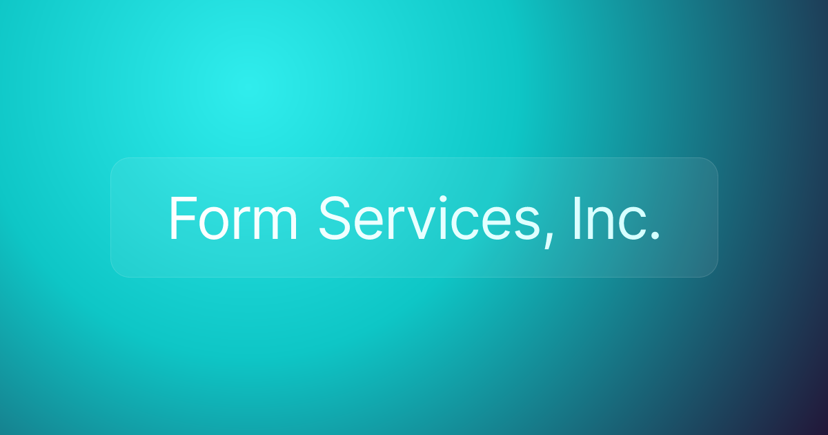Form Services, Inc.