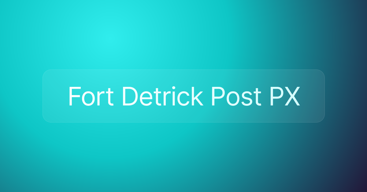 Fort Detrick Post PX