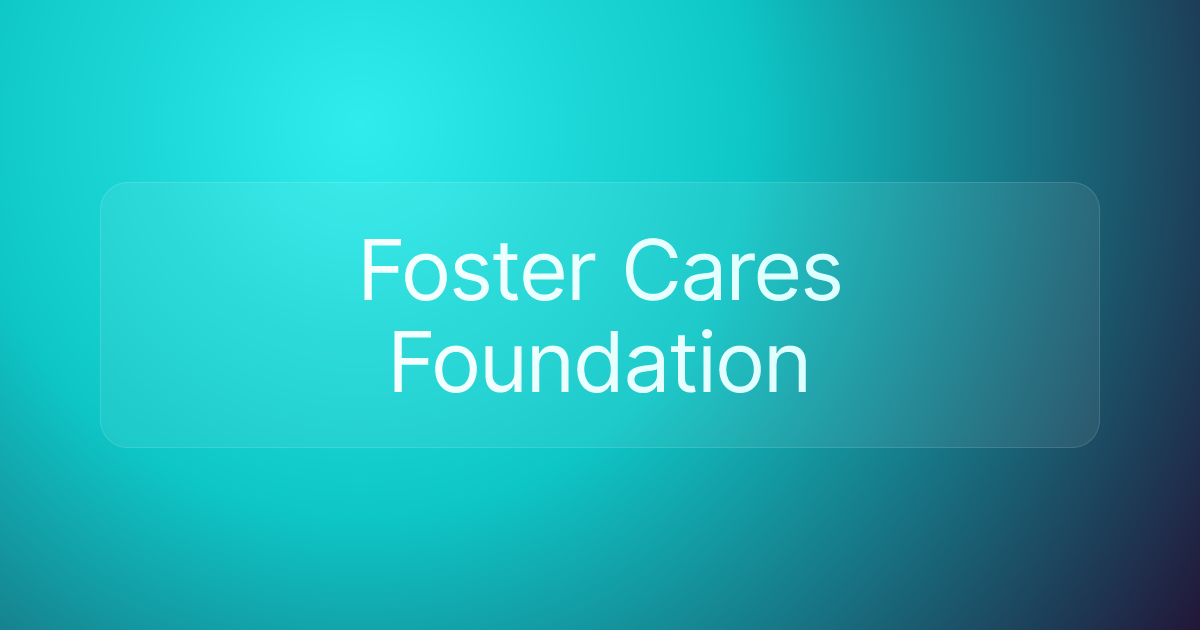 Foster Cares Foundation