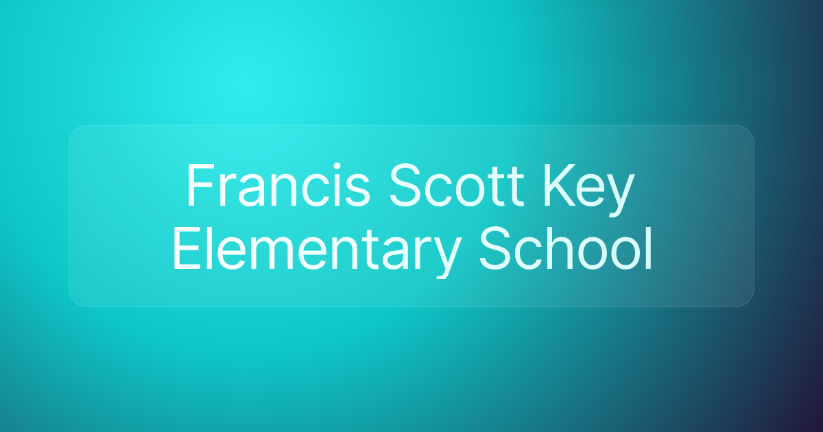 Francis Scott Key Elementary School