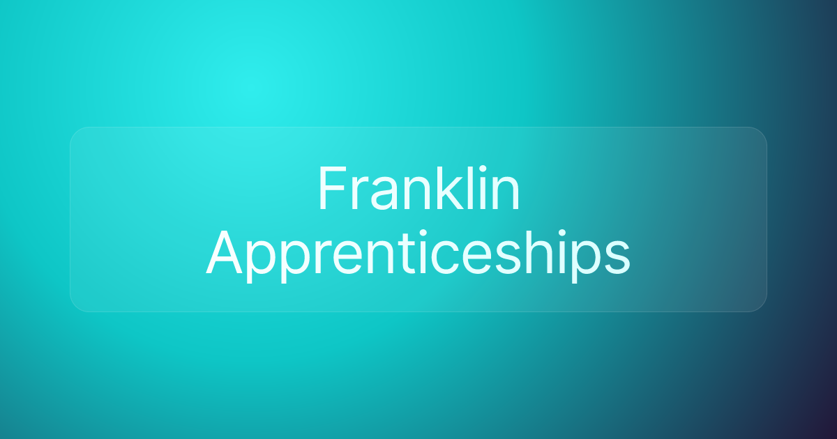 Franklin Apprenticeships