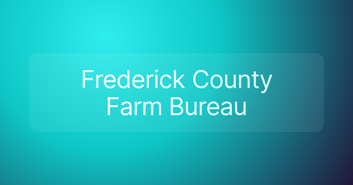 Frederick County Farm Bureau