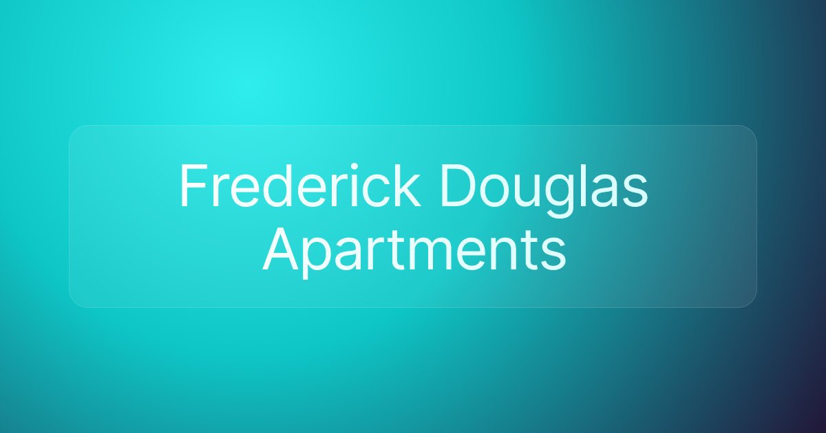 Frederick Douglas Apartments