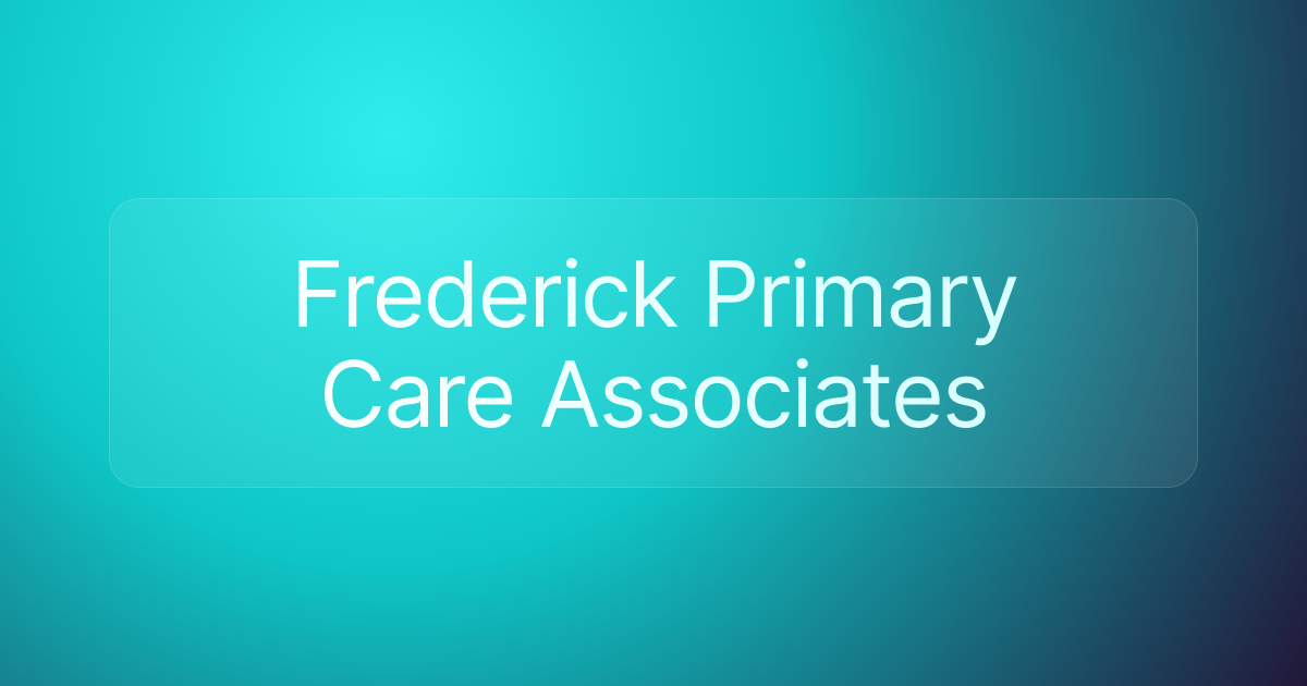 Frederick Primary Care Associates