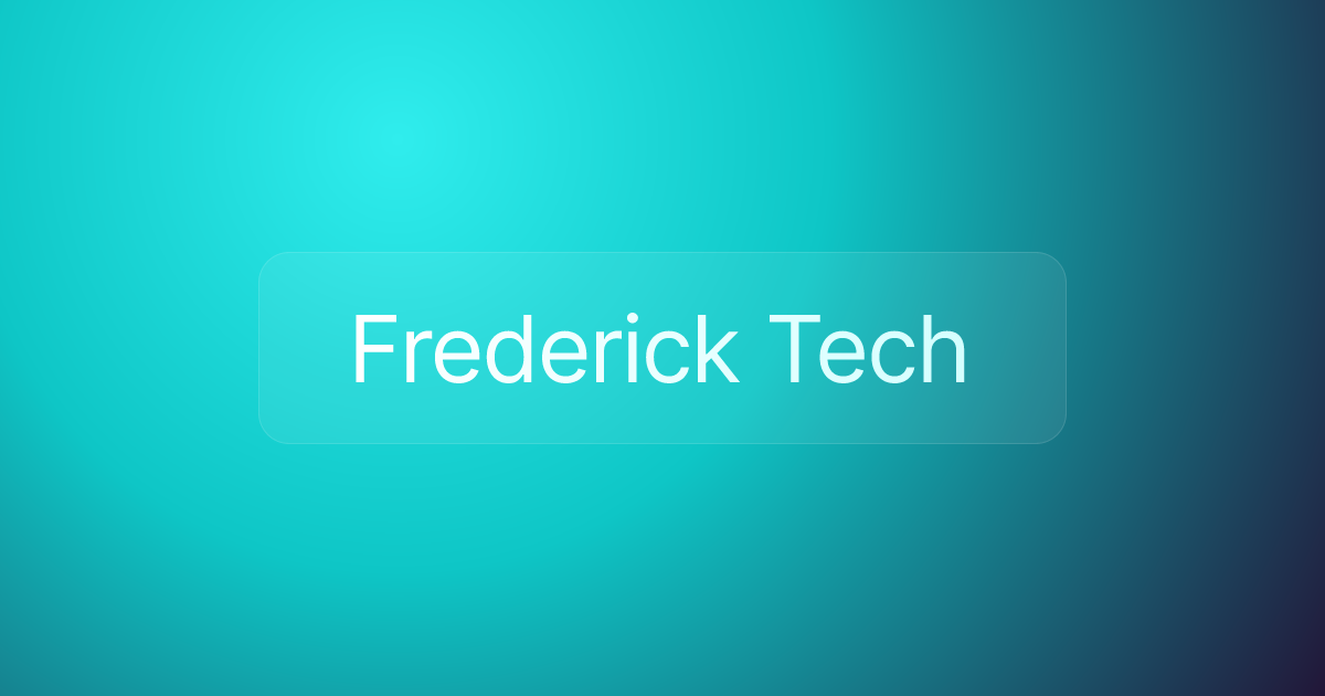 Frederick Tech