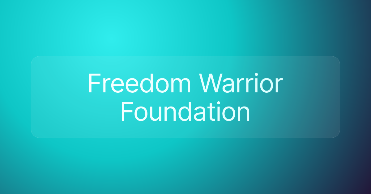 Freedom Warrior Foundation