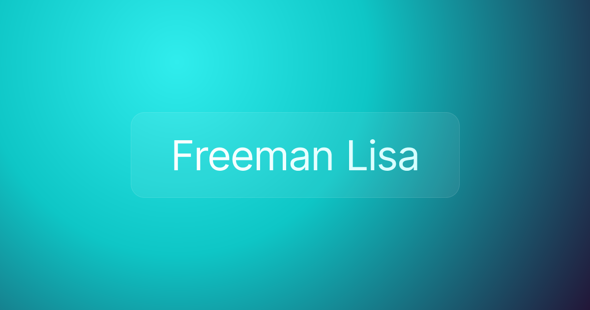 Freeman Lisa