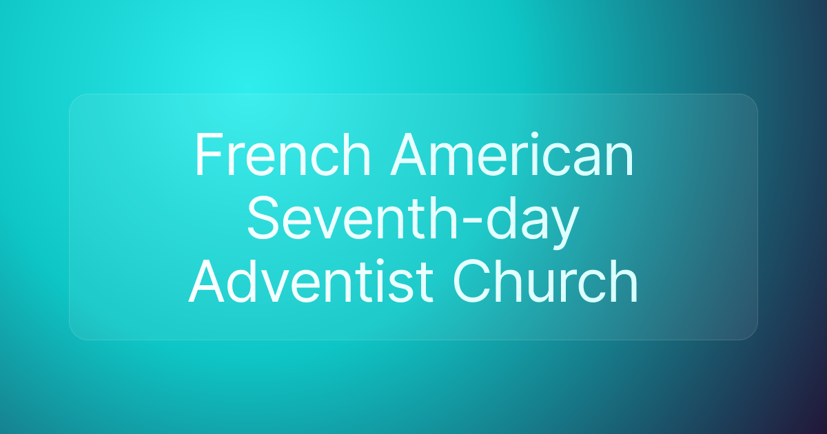 French American Seventh-day Adventist Church