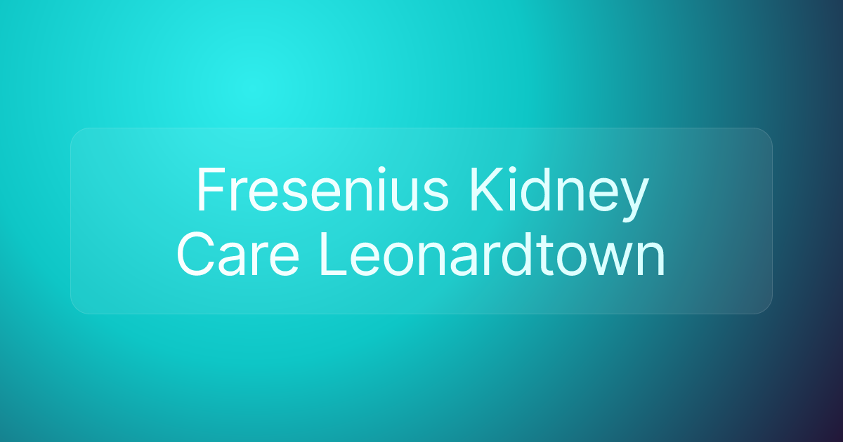 Fresenius Kidney Care Leonardtown
