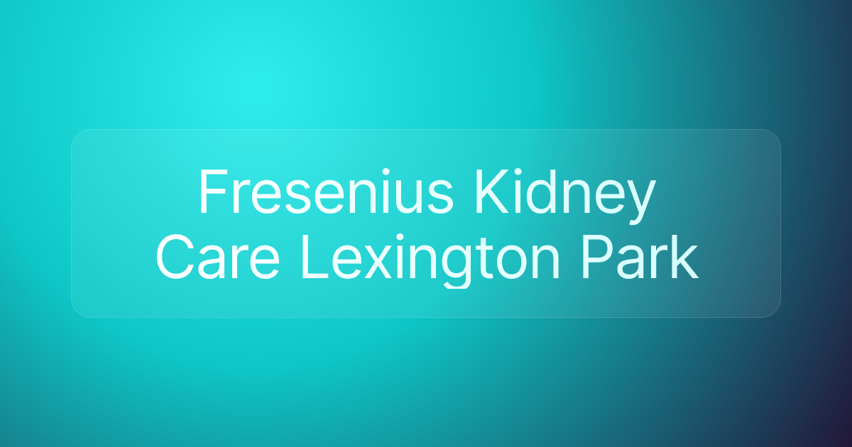 Fresenius Kidney Care Lexington Park