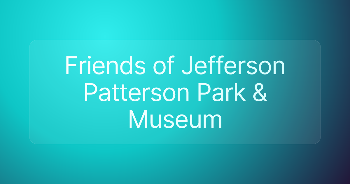 Friends of Jefferson Patterson Park & Museum