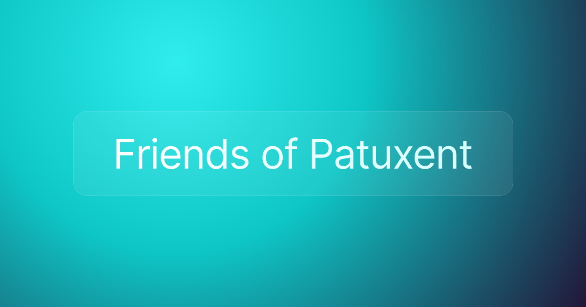 Friends of Patuxent