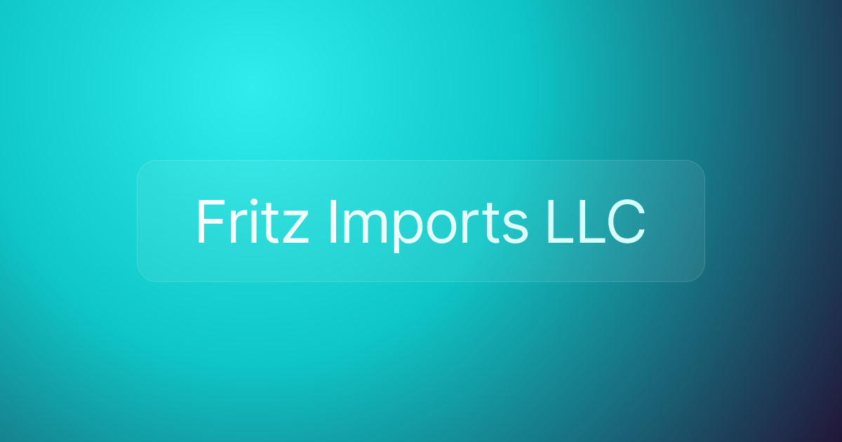 Fritz Imports LLC