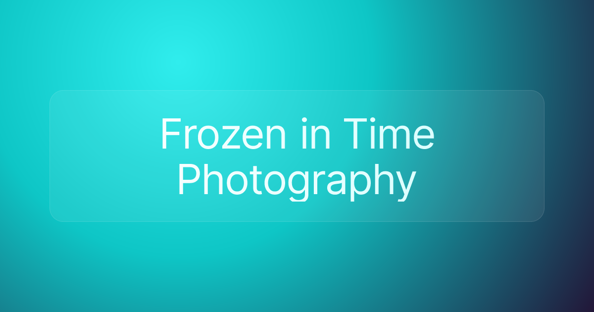 Frozen in Time Photography