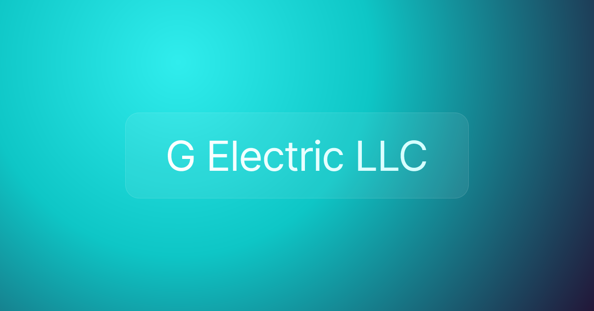 G Electric LLC