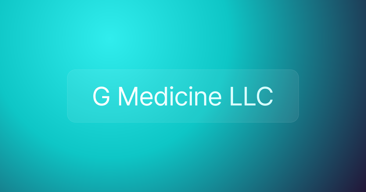 G Medicine LLC
