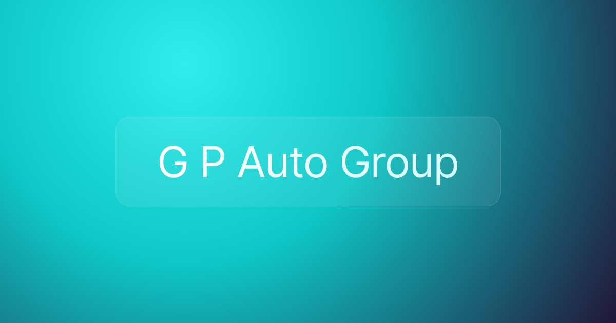 G P Auto Group