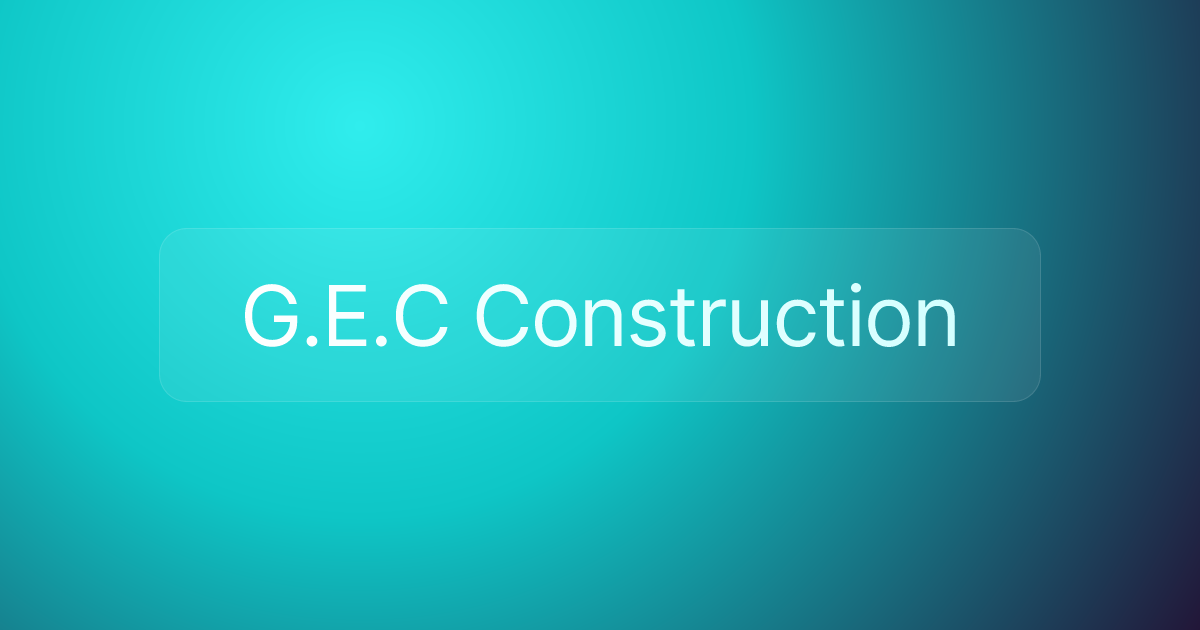 G.E.C Construction
