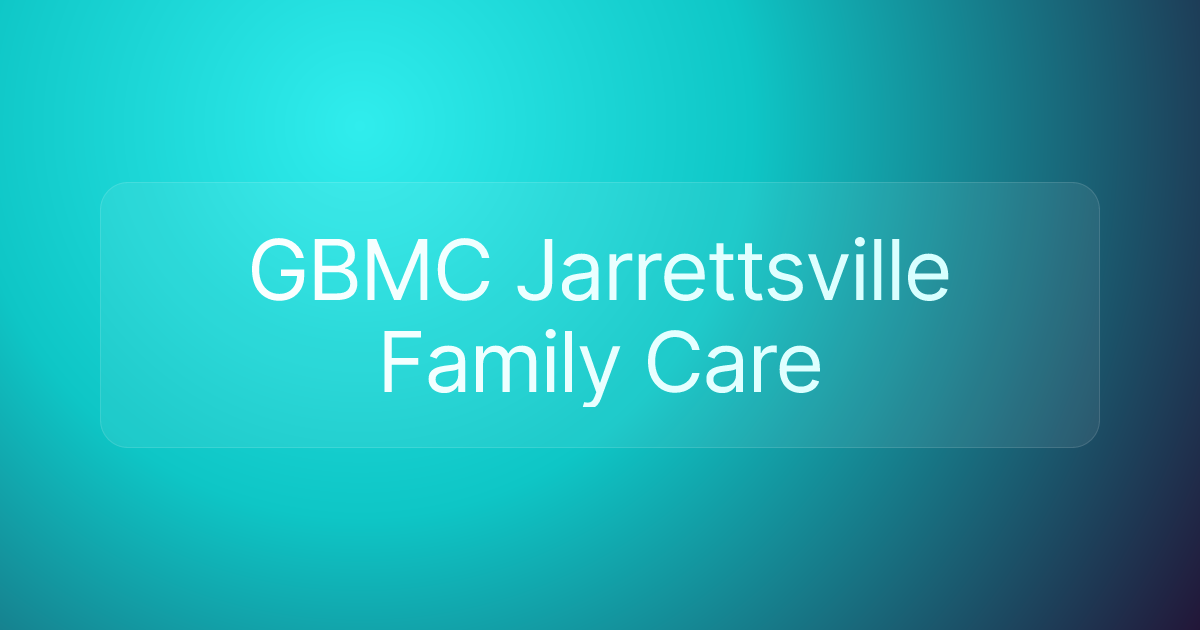 GBMC Jarrettsville Family Care