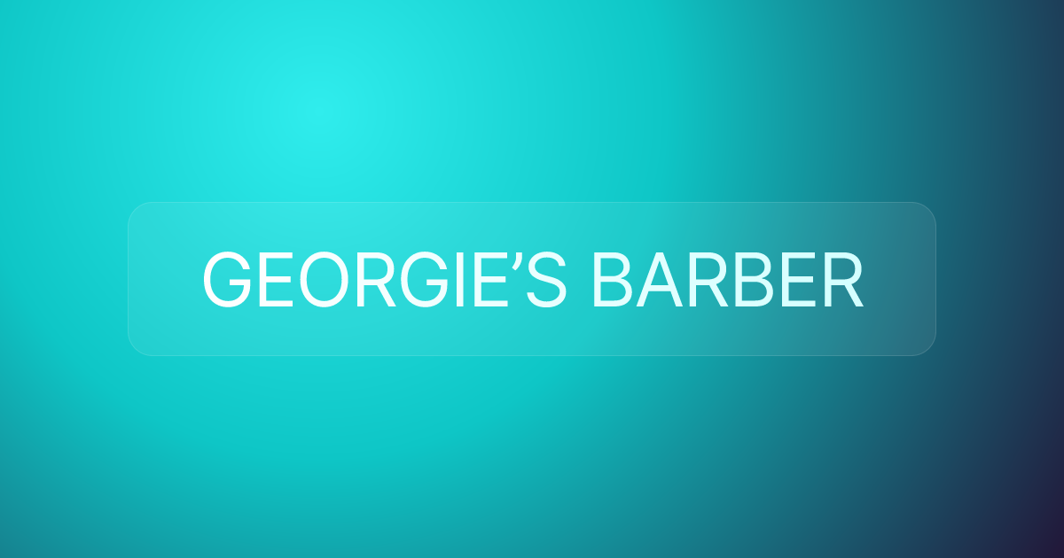 GEORGIE’S BARBER