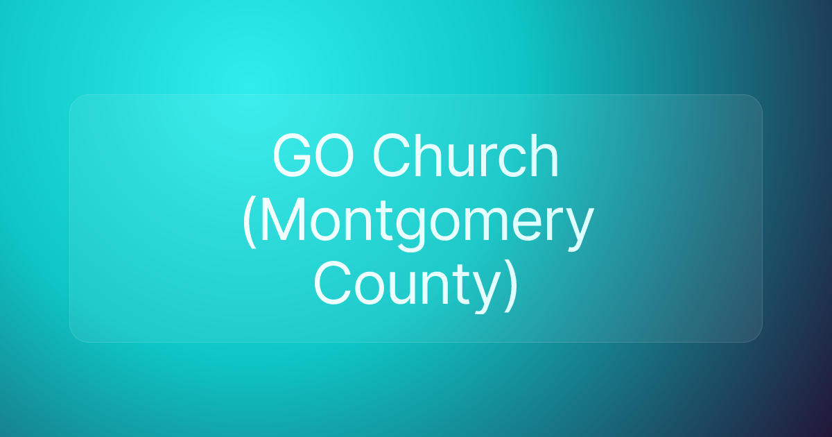 GO Church (Montgomery County)