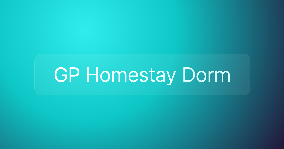 GP Homestay Dorm