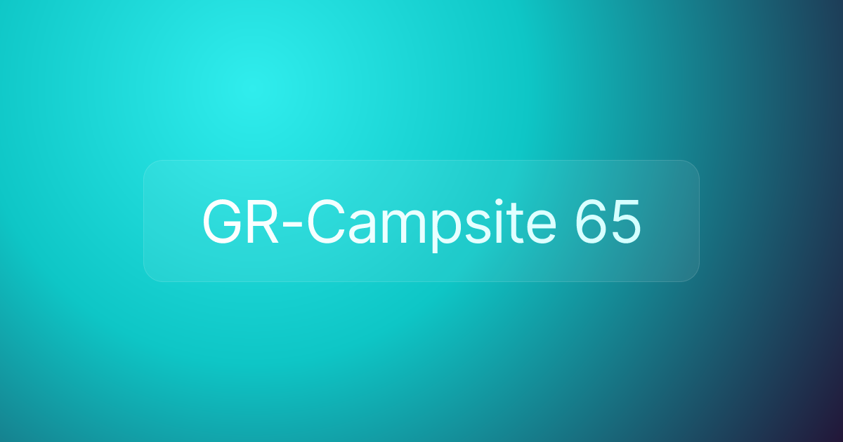 GR-Campsite 65
