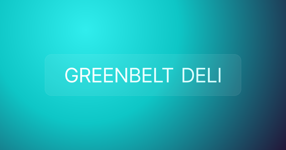 GREENBELT DELI