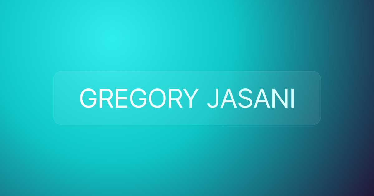GREGORY JASANI