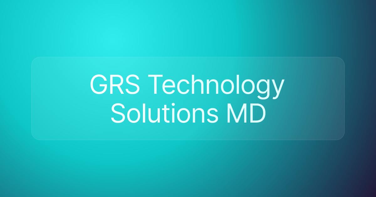 GRS Technology Solutions MD