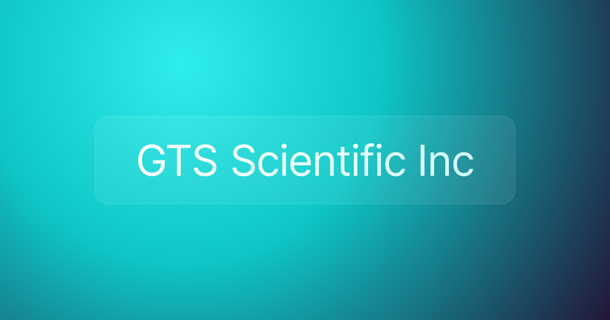 GTS Scientific Inc