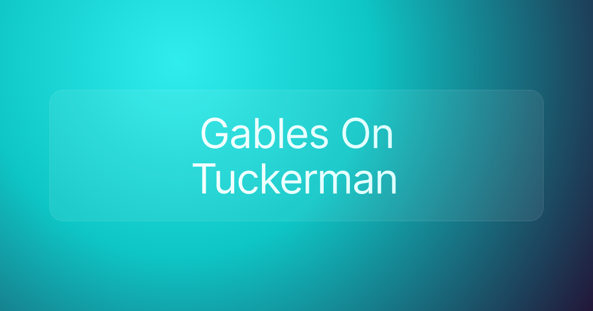 Gables On Tuckerman
