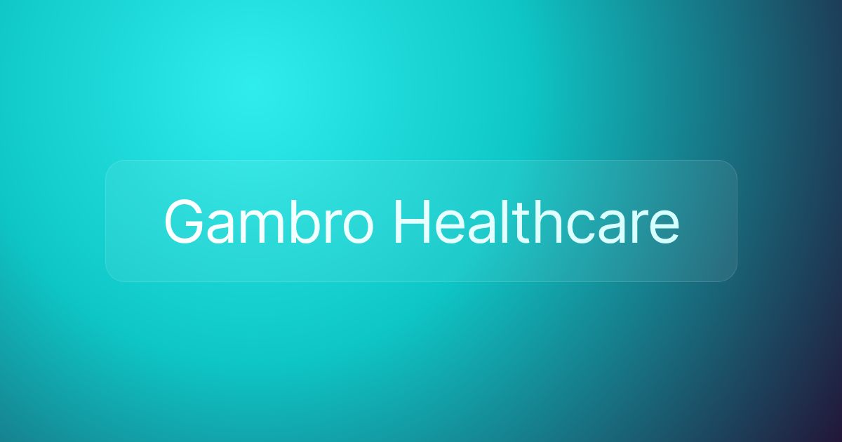 Gambro Healthcare