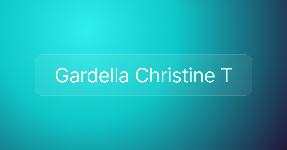 Gardella Christine T