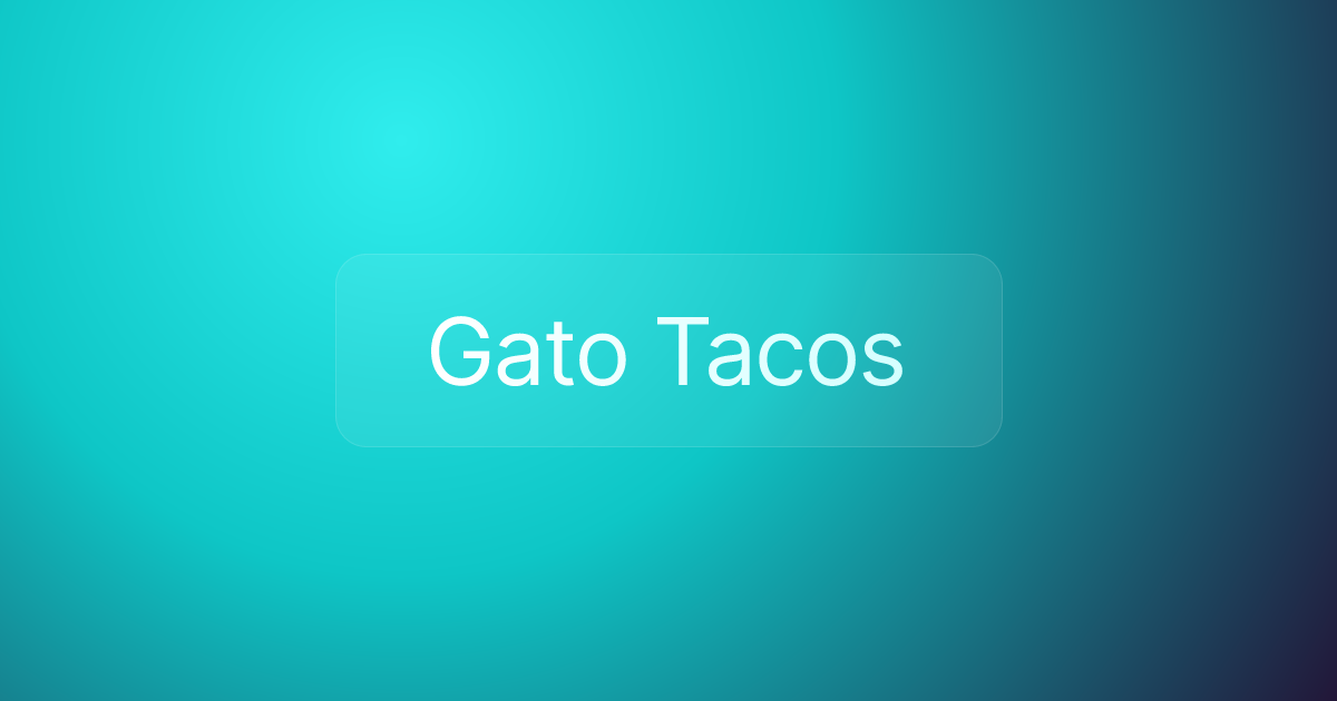 Gato Tacos