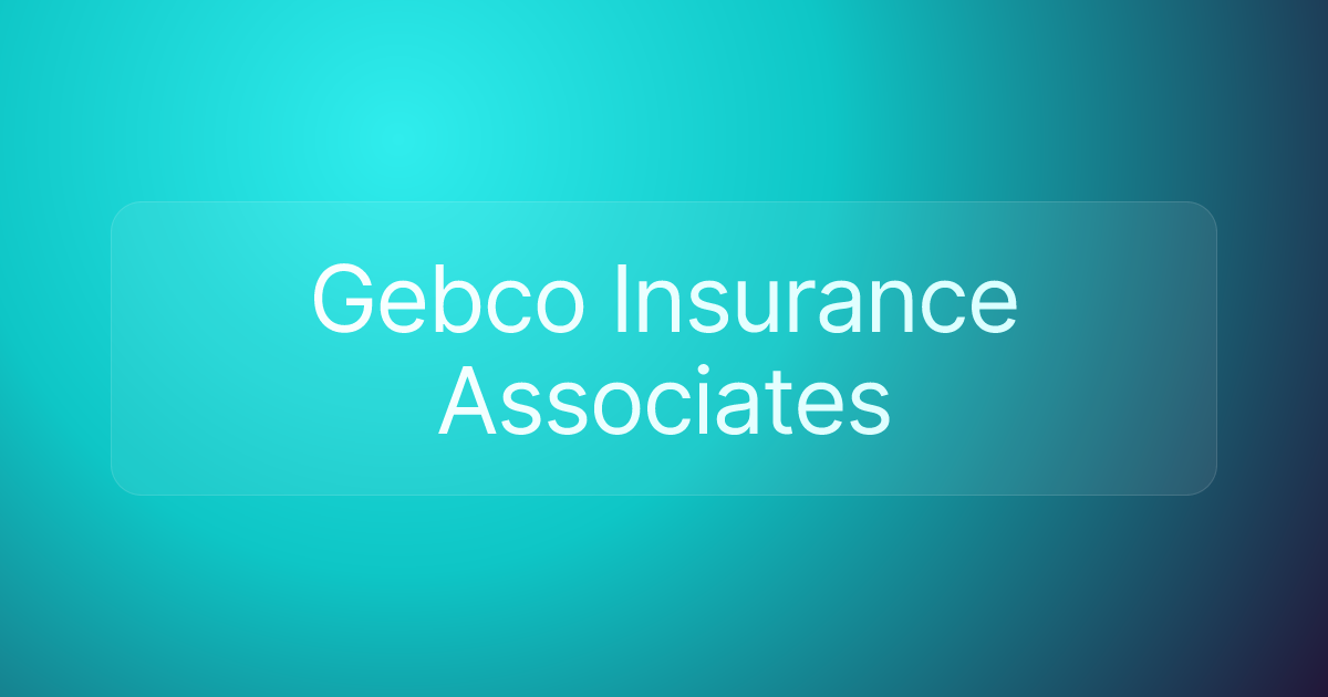 Gebco Insurance Associates