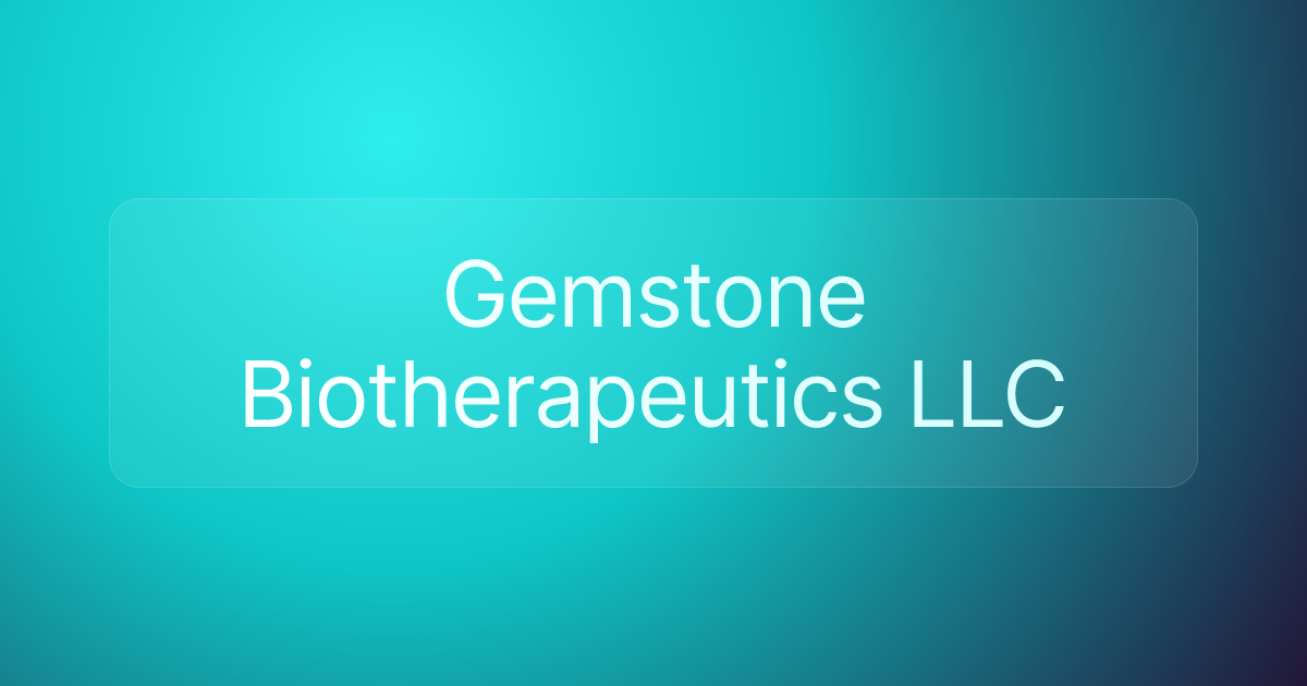 Gemstone Biotherapeutics LLC