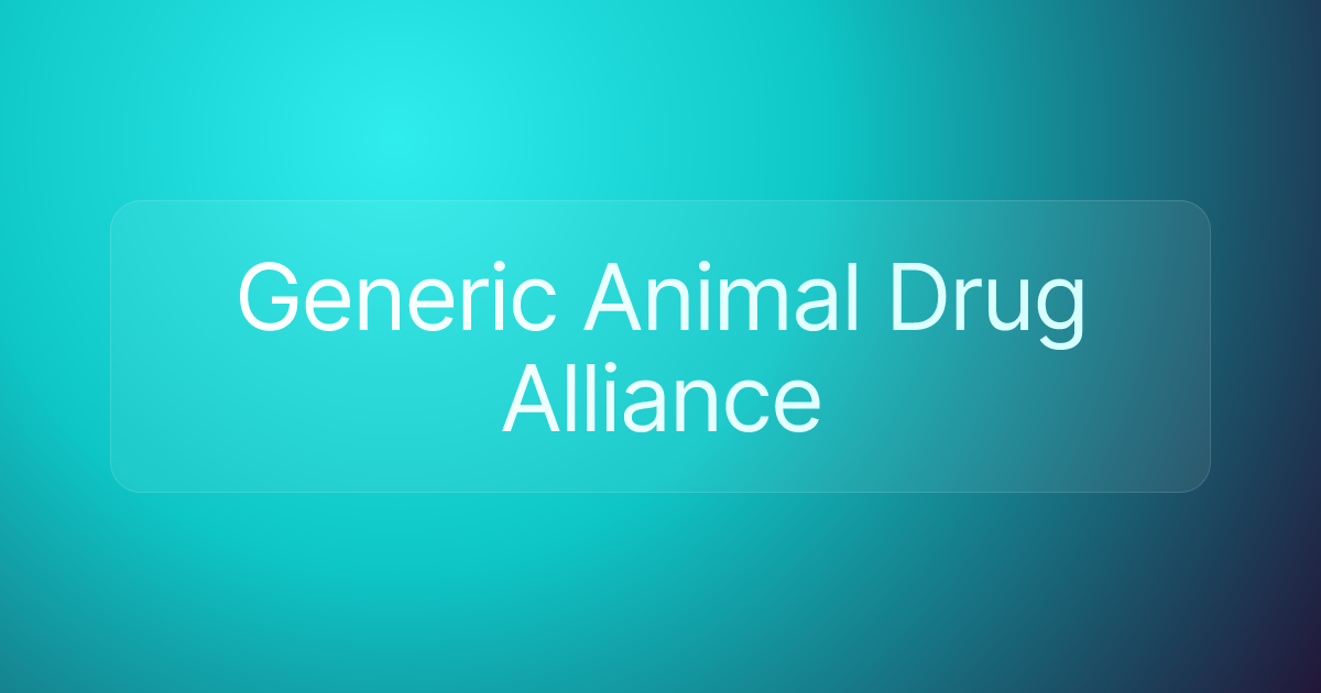 Generic Animal Drug Alliance
