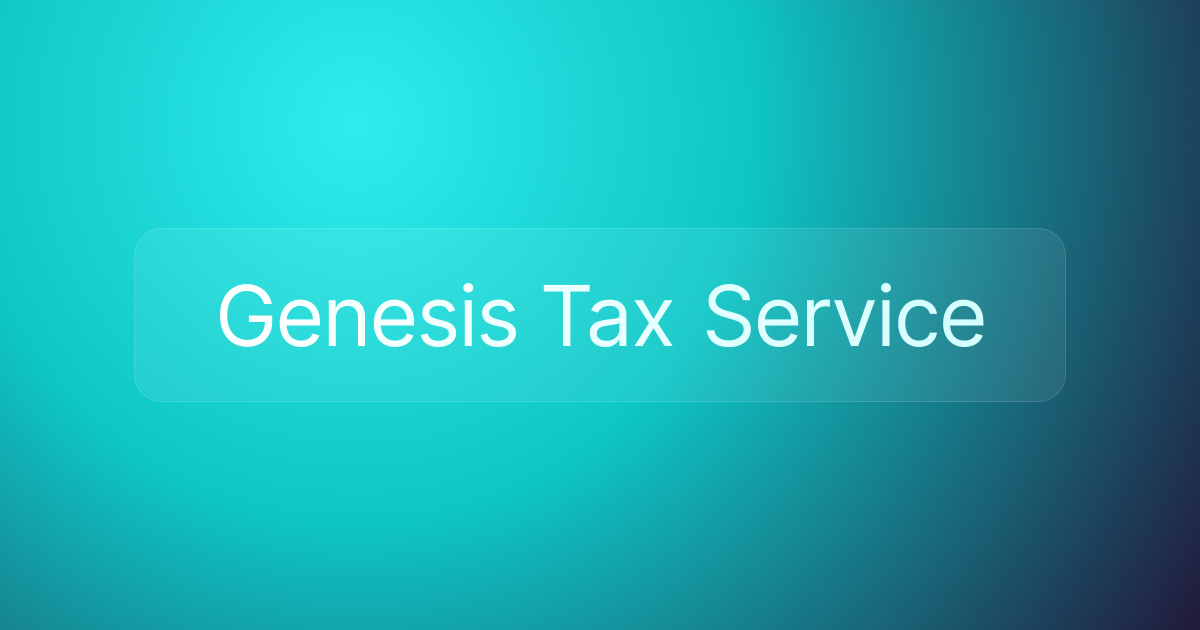 Genesis Tax Service