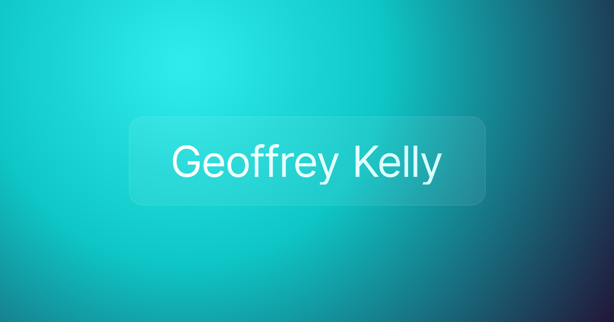 Geoffrey Kelly