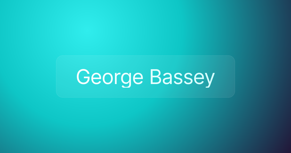George Bassey