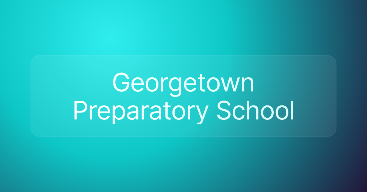 Georgetown Preparatory School