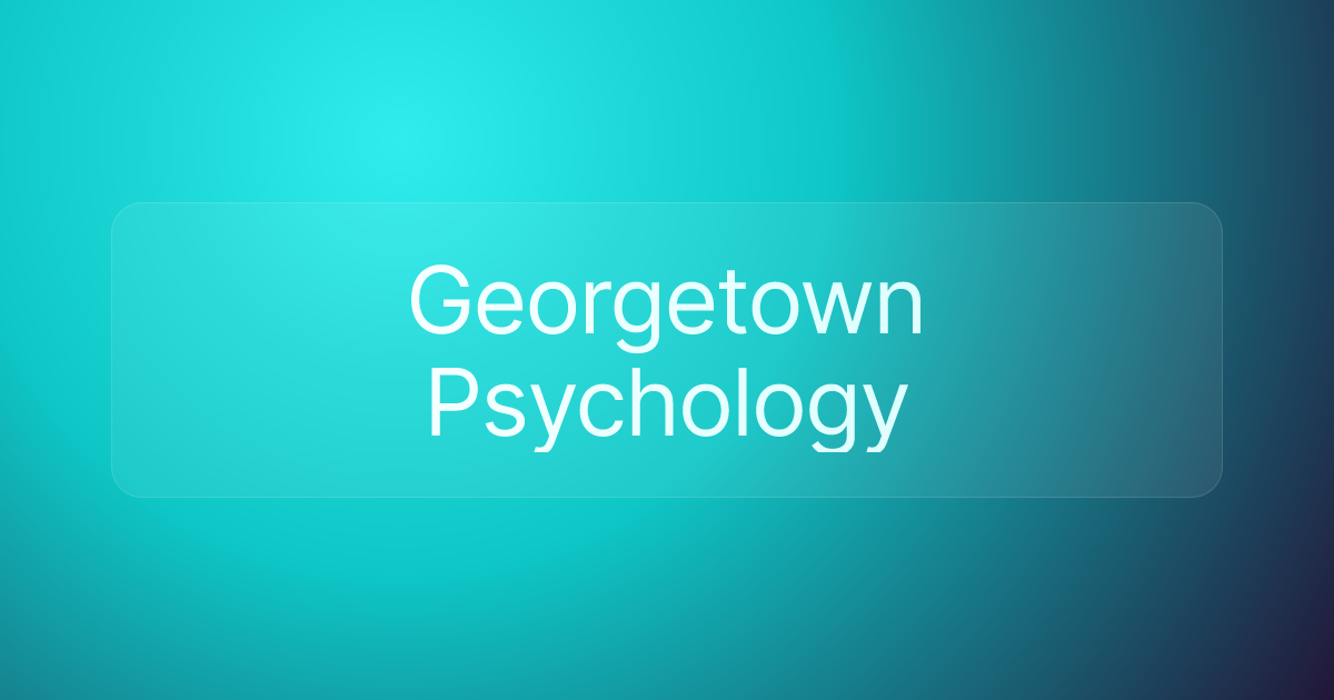 Georgetown Psychology