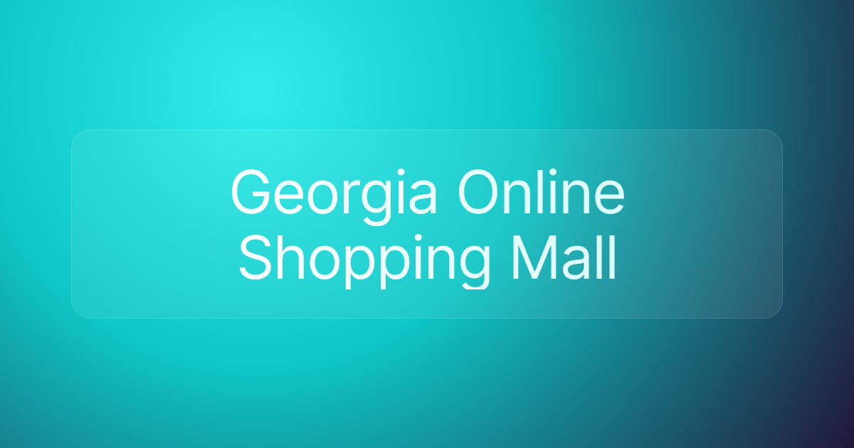 Georgia Online Shopping Mall