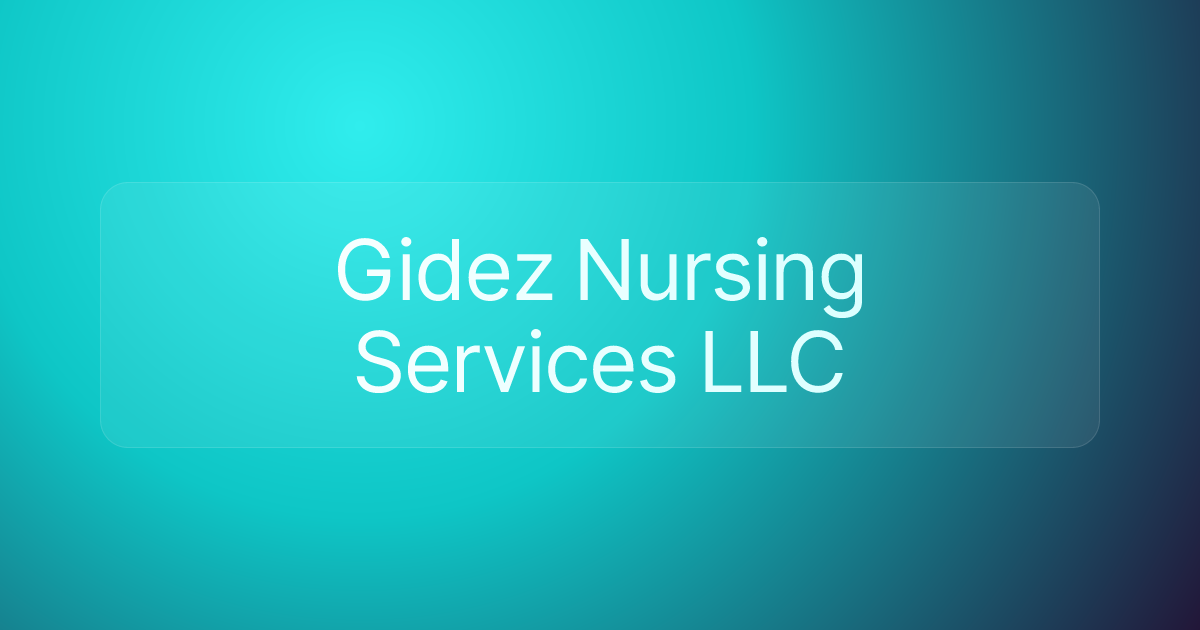 Gidez Nursing Services LLC