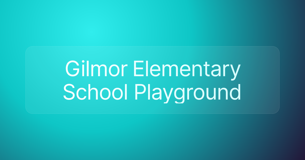 Gilmor Elementary School Playground