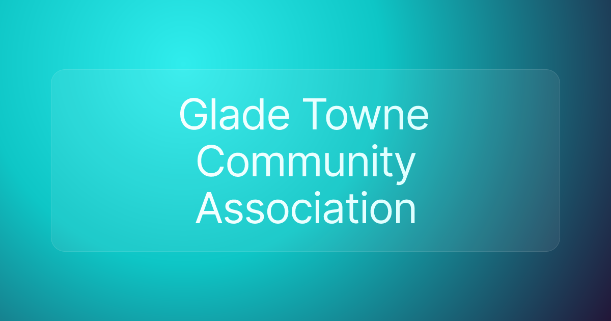 Glade Towne Community Association