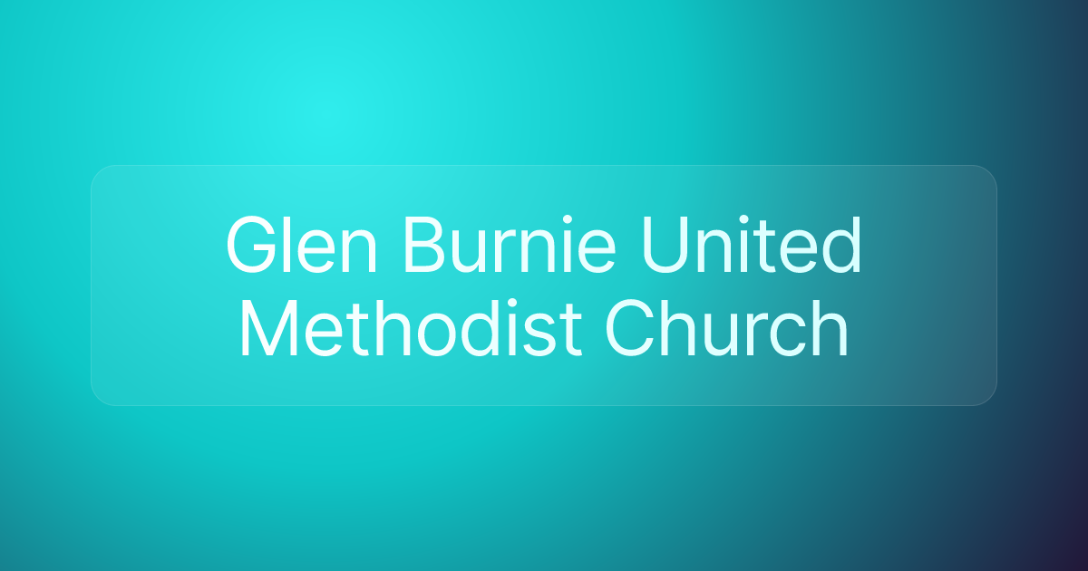 Glen Burnie United Methodist Church