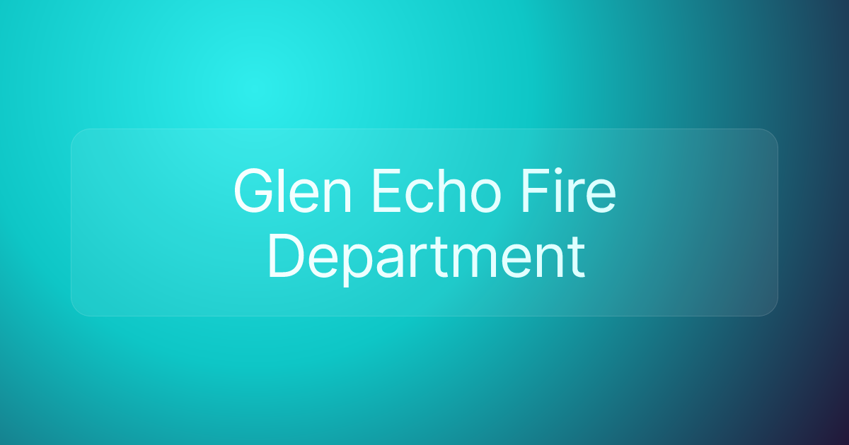 Glen Echo Fire Department
